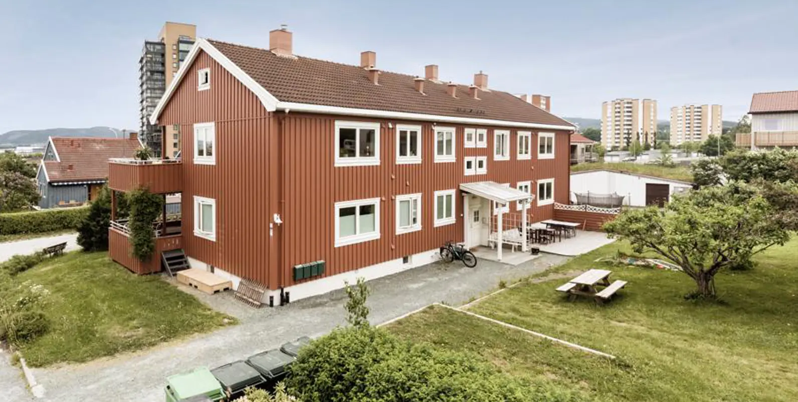 ET GODT STE Å BO: Persaunet Hageby Borettslag består av 104 enheter. I år fyller de 75 år.